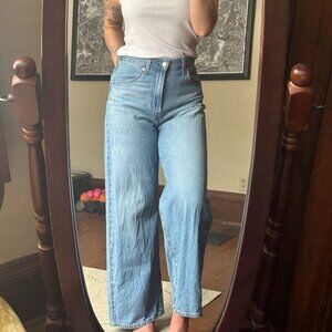 Levi's Wide Leg Cinch Waist Jeans